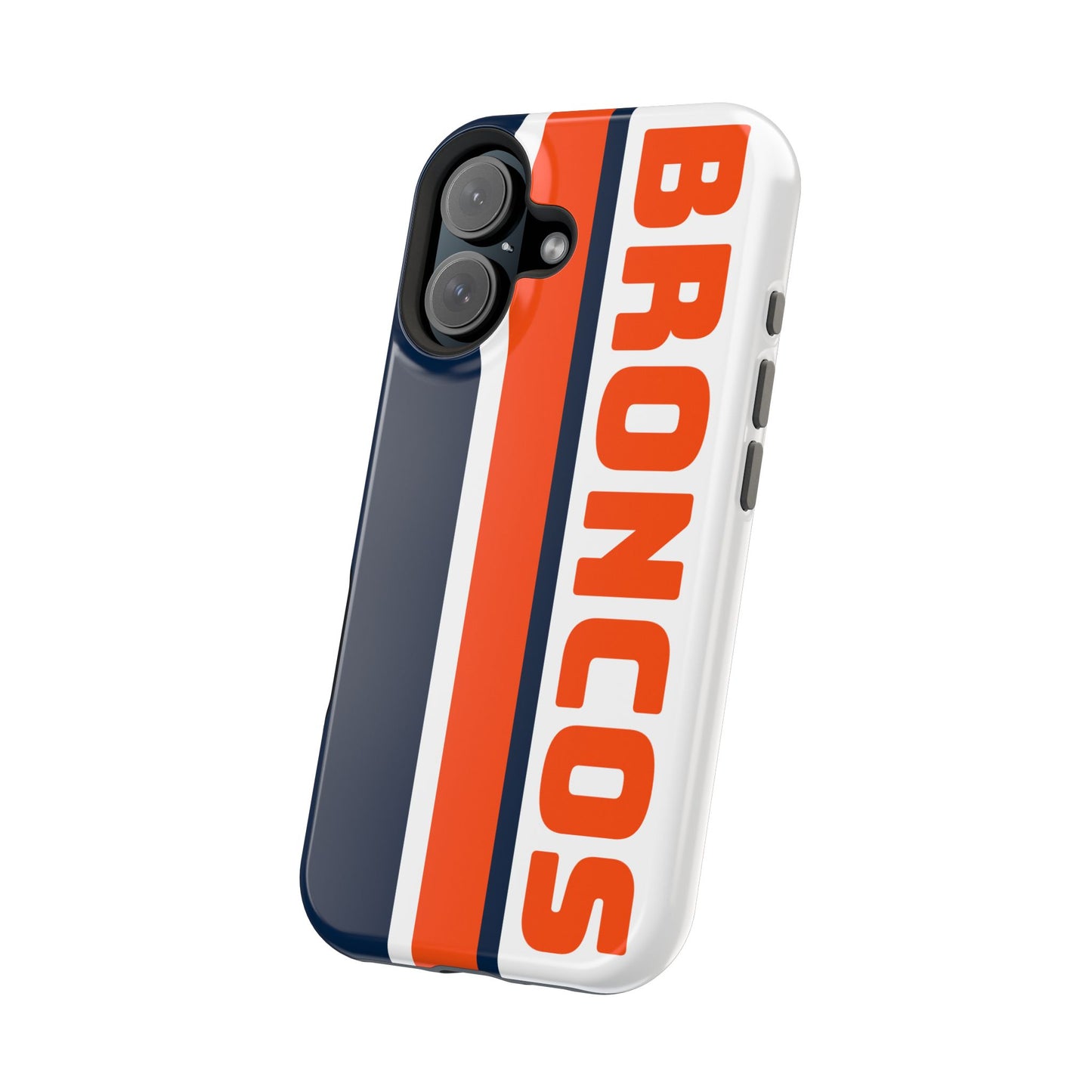 Broncos Phone Case, Magnetic Phone Case, Retro Phone Case, Baseball Case for iPhone or Samsung, Football Gifts