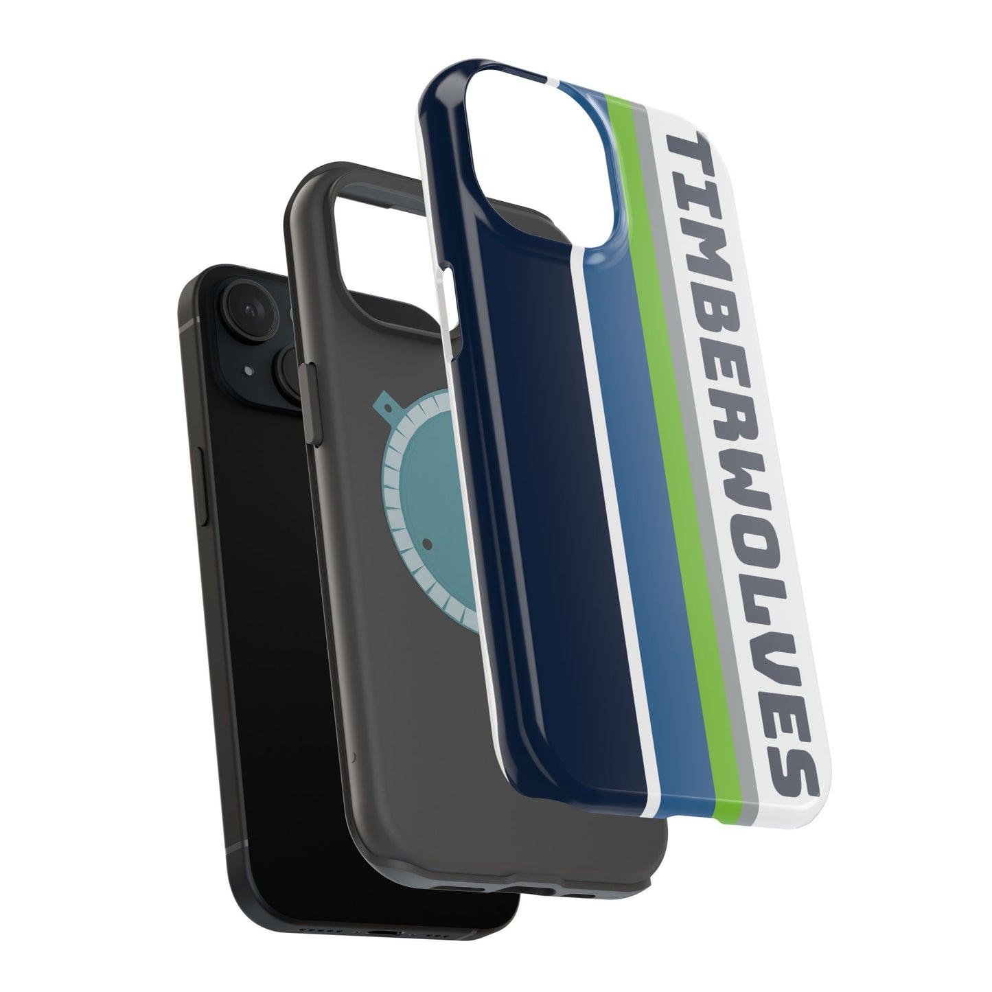 Timberwolves Phone Case, Magnetic Phone Case, Retro Phone Case, Basketball Gifts