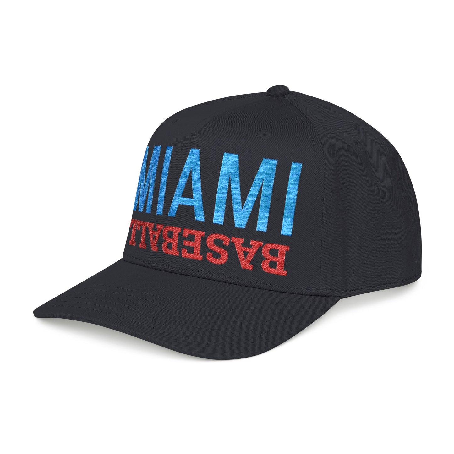 Embroidered Miami Baseball Hat, Mid Profile Baseball Cap, Sports Gifts