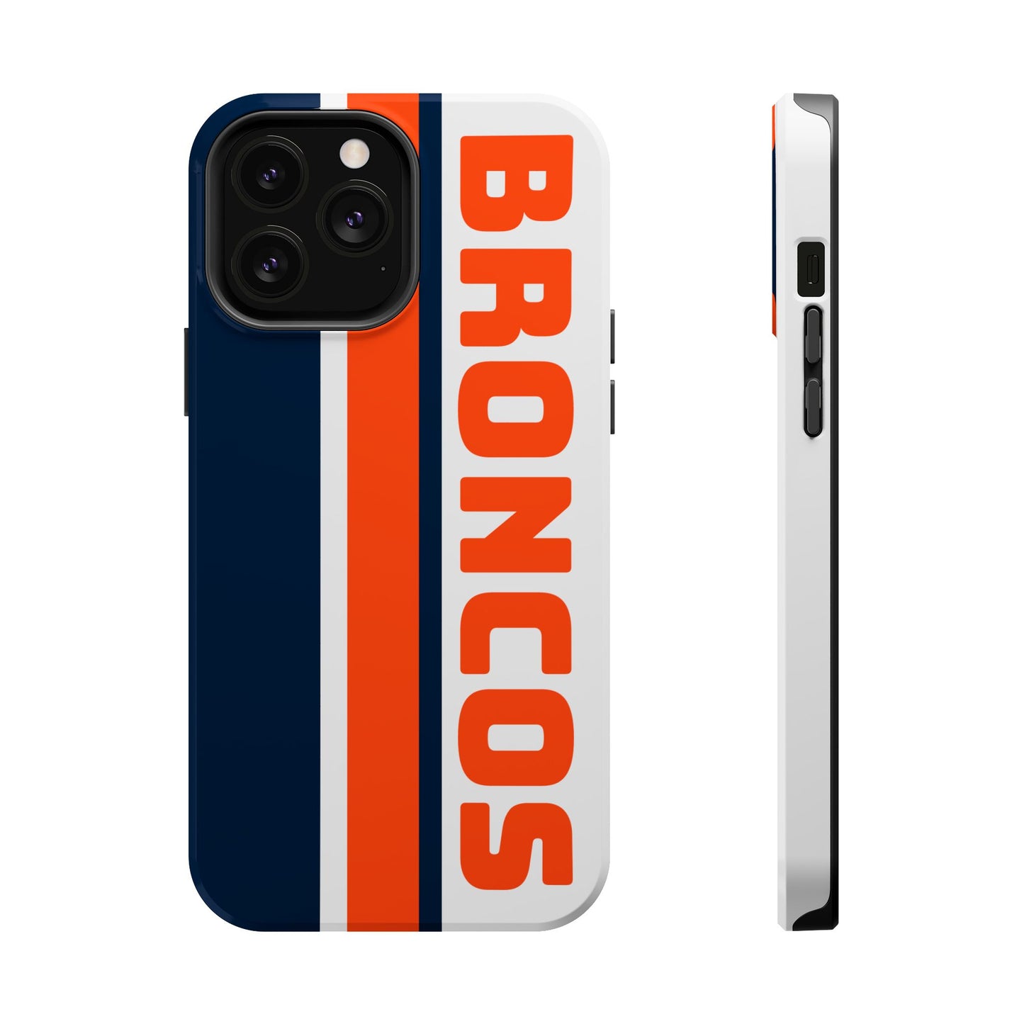 Broncos Phone Case, Magnetic Phone Case, Retro Phone Case, Baseball Case for iPhone or Samsung, Football Gifts