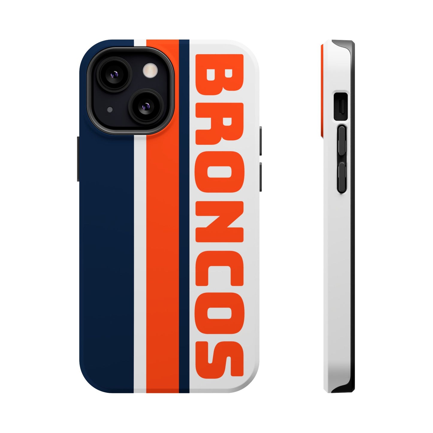 Broncos Phone Case, Magnetic Phone Case, Retro Phone Case, Baseball Case for iPhone or Samsung, Football Gifts