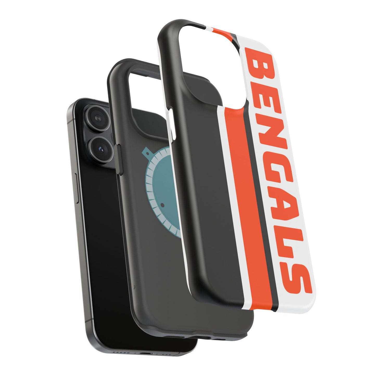 Bengals Phone Case, Magnetic Phone Case, Retro Phone Case, Baseball Case for iPhone or Samsung, Football Gifts