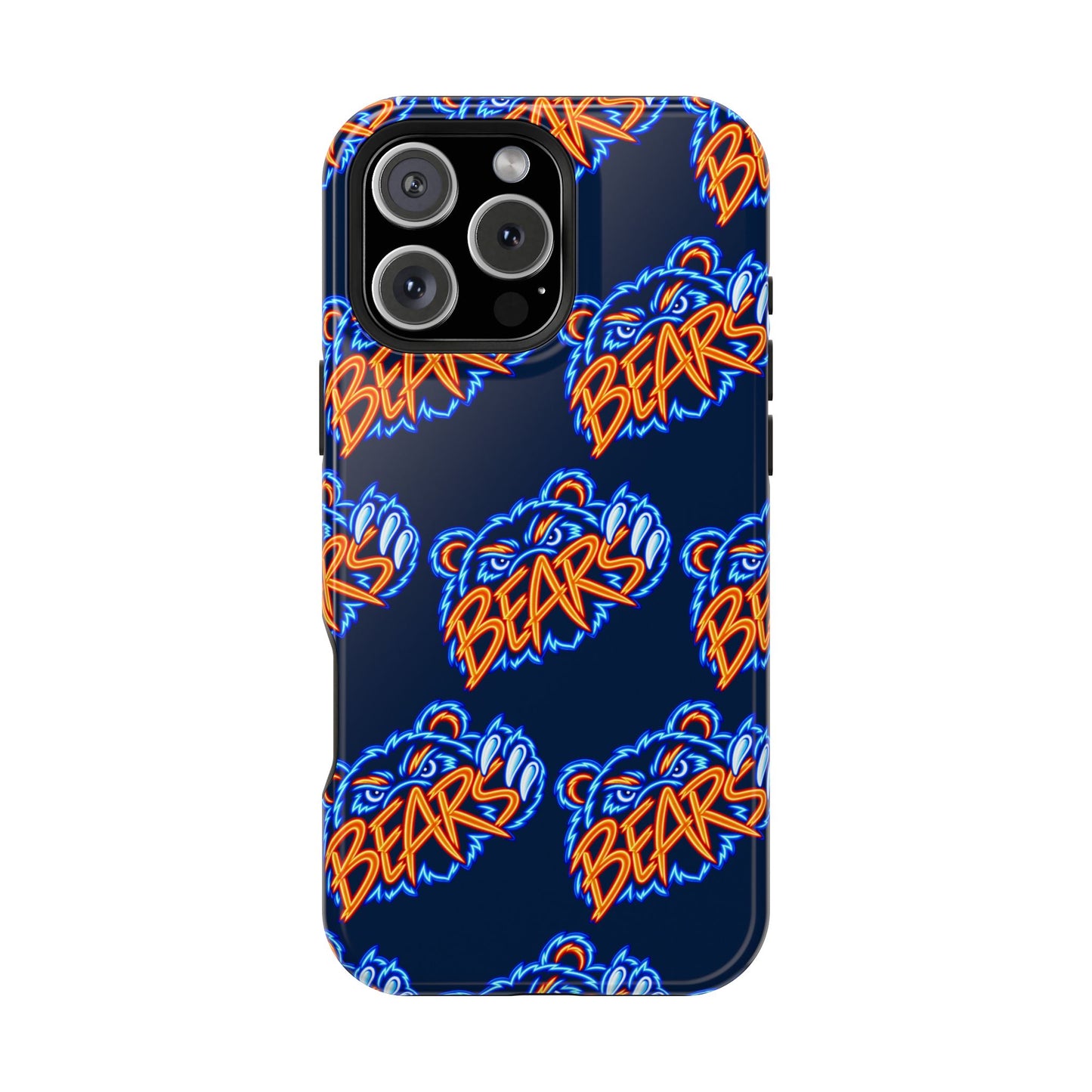 Neon Bears Phone Case, Magnetic Phone Case, Retro Phone Case, Matte/Glossy Phone Case, Football Gifts