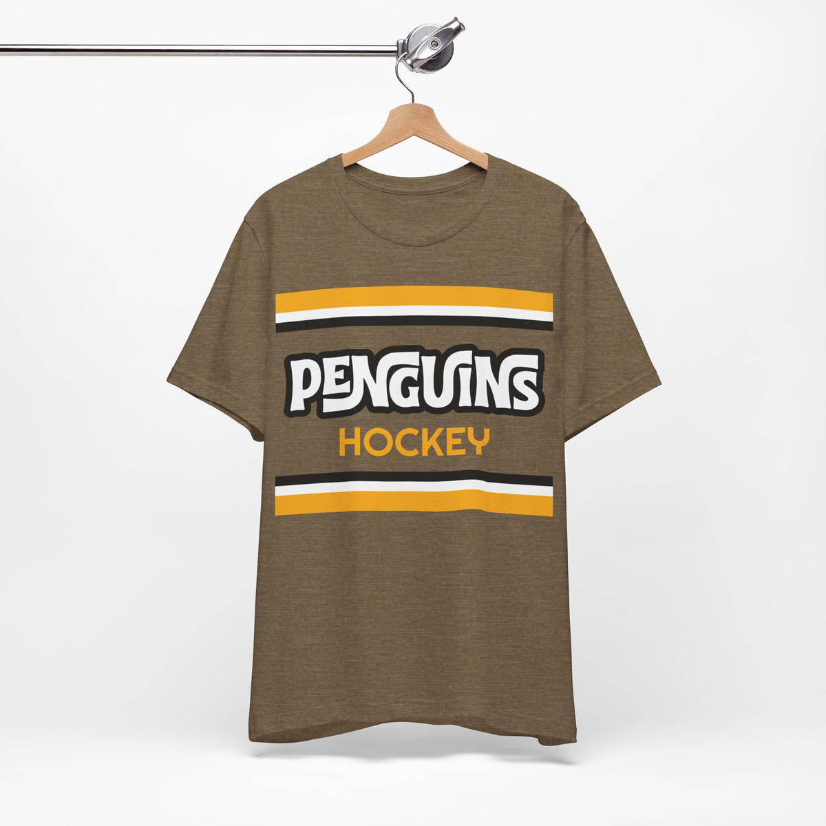 Retro Penguins Wings Shirt, Vintage Striped Penguins T-Shirt