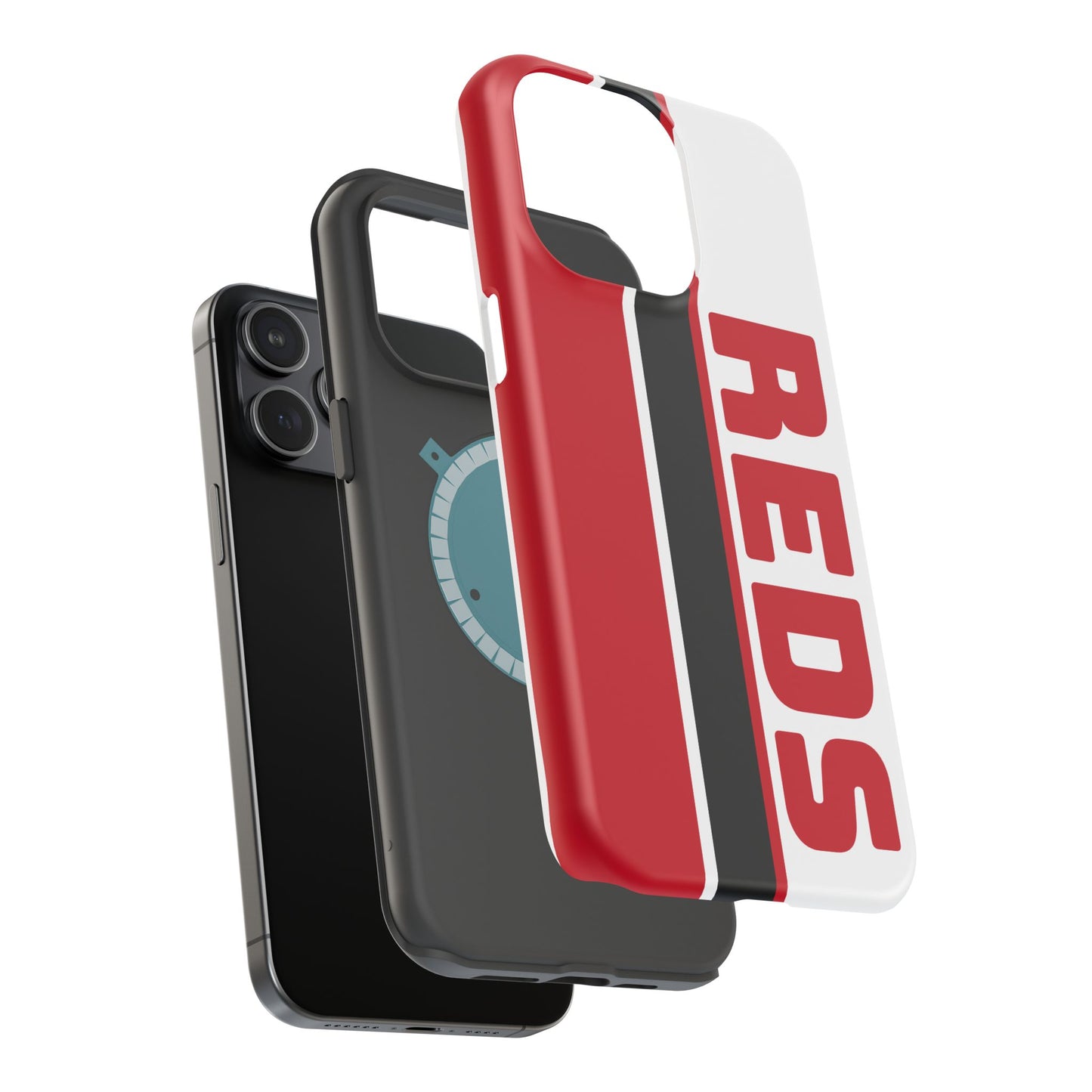 Reds Phone Case, Magnetic Phone Case, Retro Phone Case, Baseball Case for iPhone or Samsung, Reds Baseball Case