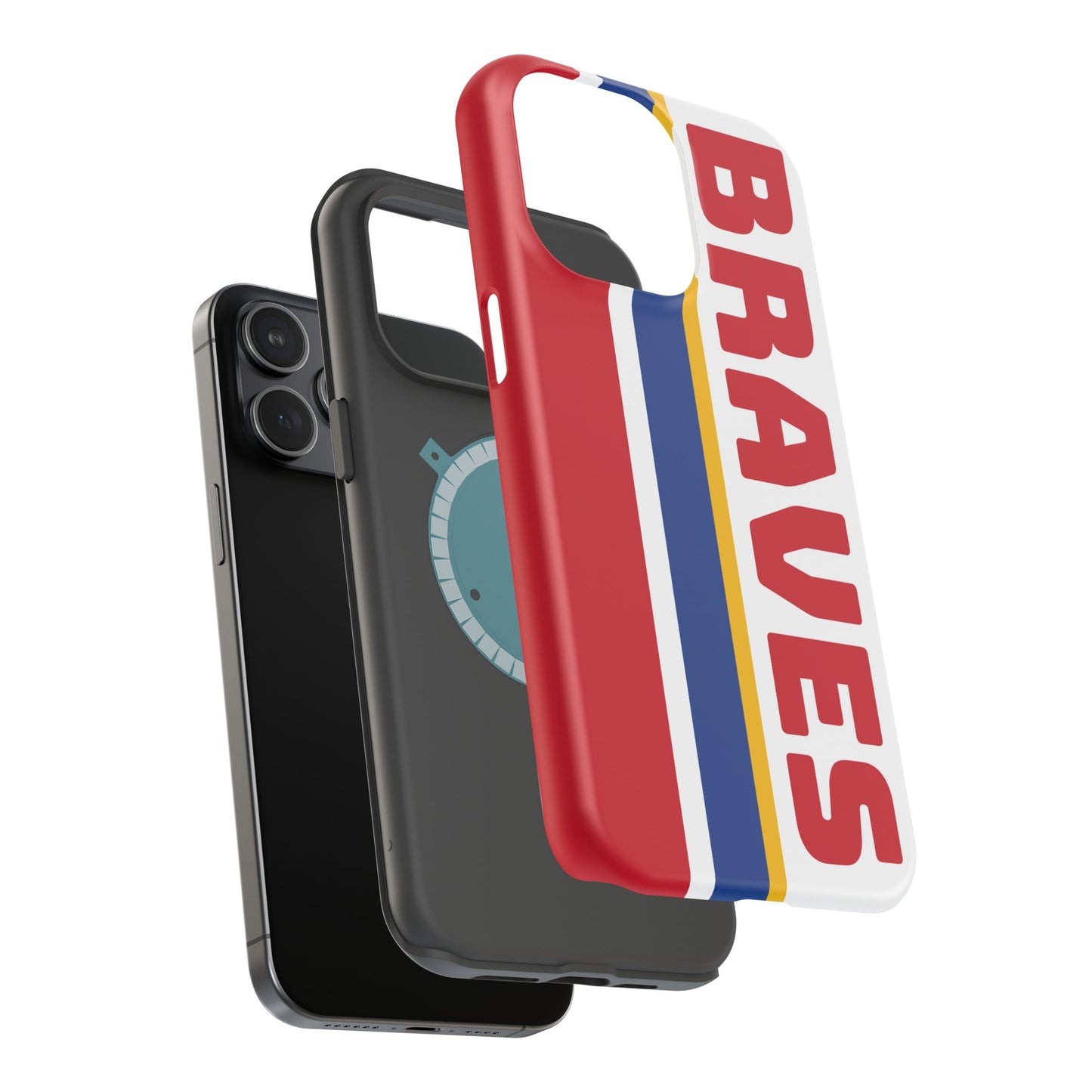 Braves Phone Case, Magnetic Phone Case, Baseball Phone Case, Retro Phone Case