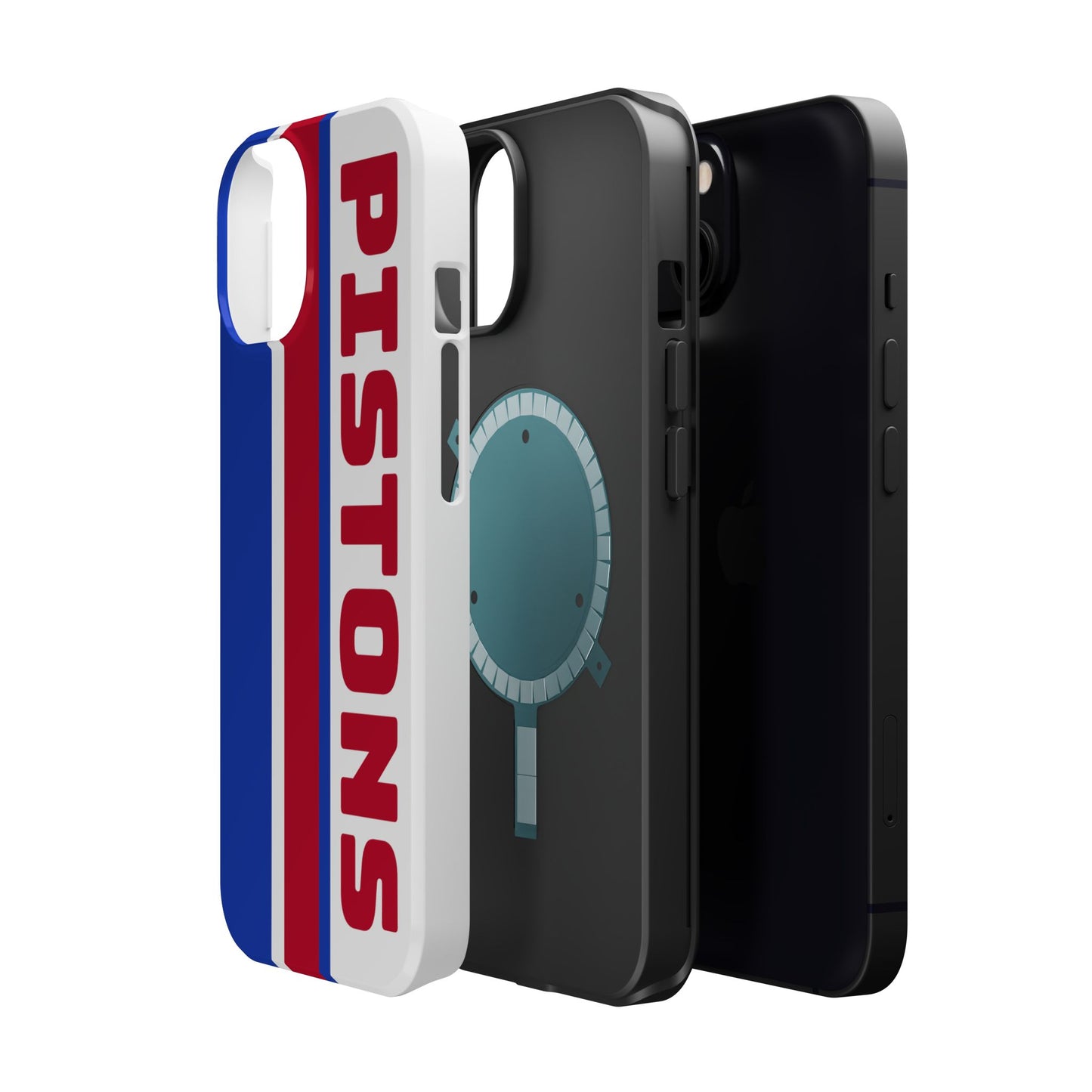 Pistons Phone Case, Magnetic Phone Case, Retro Phone Case, Basketball Gifts