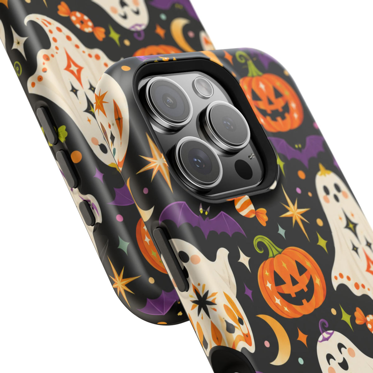 Cute Halloween Ghosts and Pumpkins Phone Case | Magnetic Impact-Resistant Case
