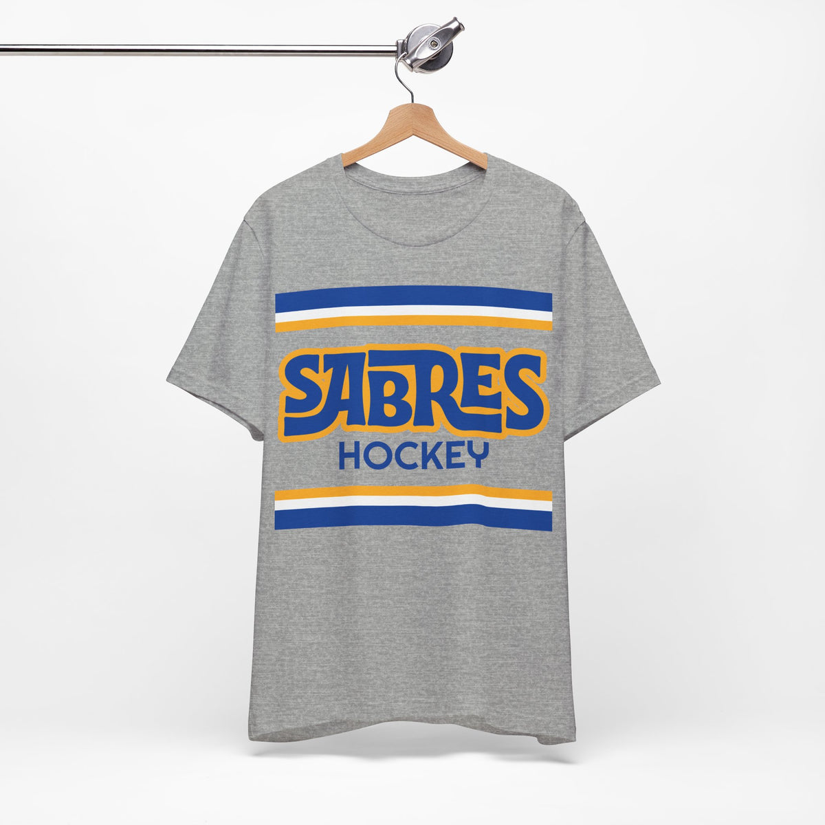 Retro Sabres Shirt, Vintage Striped Sabres Hockey T-Shirt