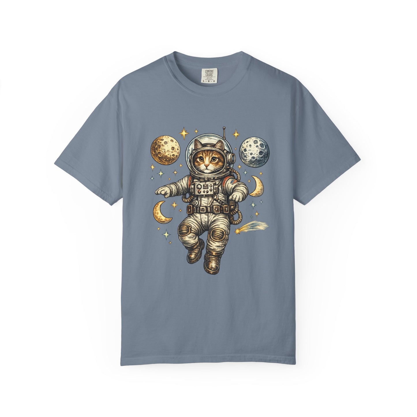 Astronaut Cat Tee | Space Kitty Illustration T-Shirt