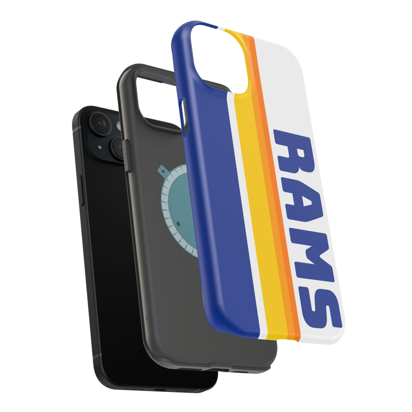 Rams Phone Case, Magnetic Phone Case, Retro Phone Case, Football Case for iPhone or Samsung