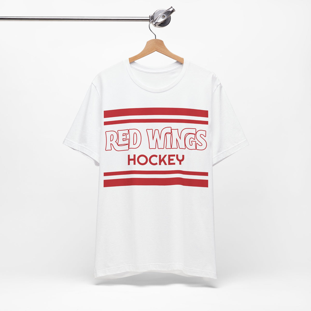 Retro Red Wings Shirt, Vintage Striped Red Wings T-Shirt