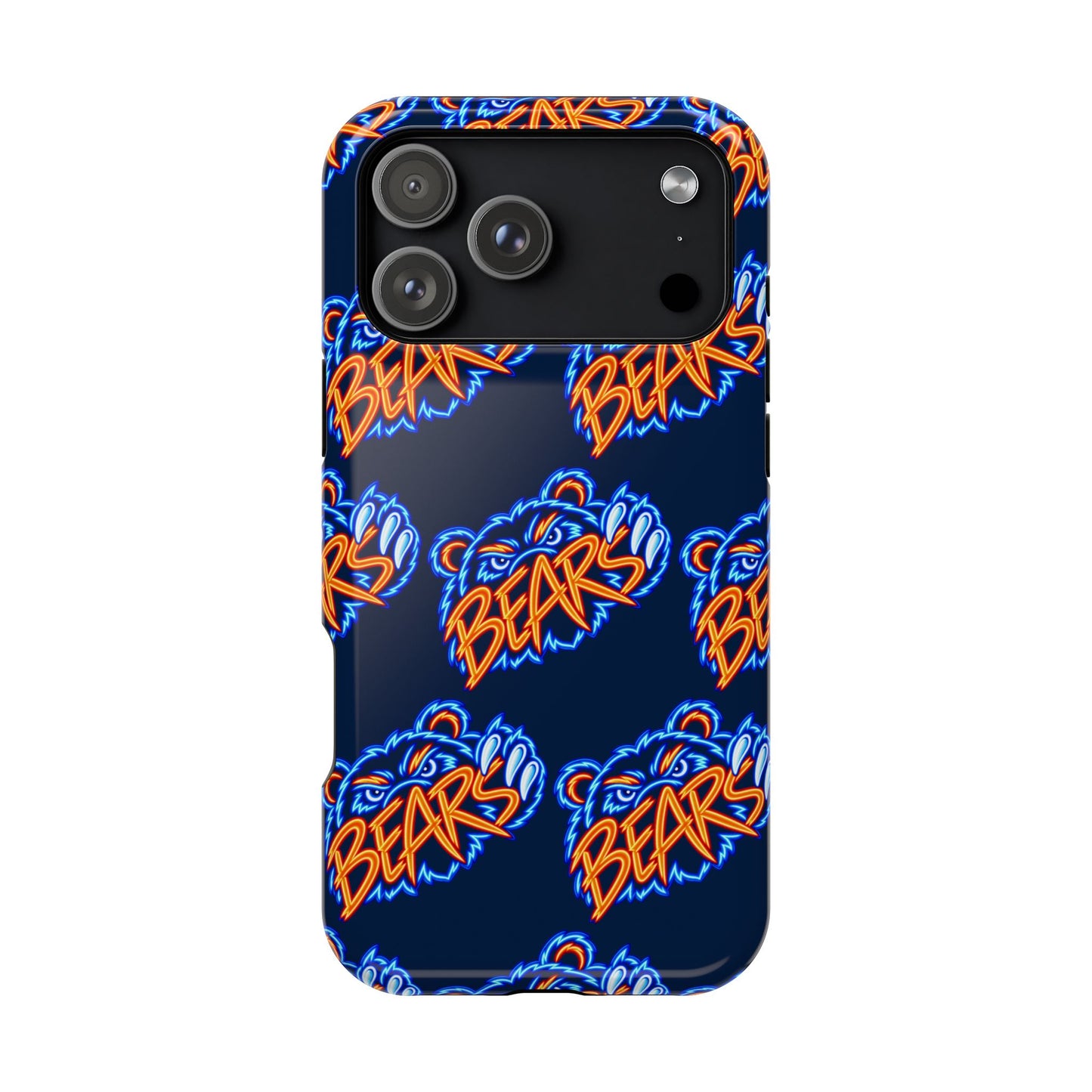 Neon Bears Phone Case, Magnetic Phone Case, Retro Phone Case, Matte/Glossy Phone Case, Football Gifts