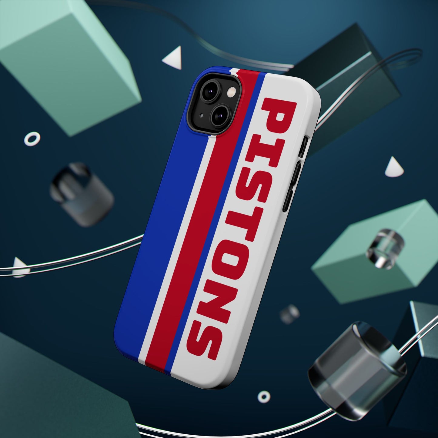Pistons Phone Case, Magnetic Phone Case, Retro Phone Case, Basketball Gifts