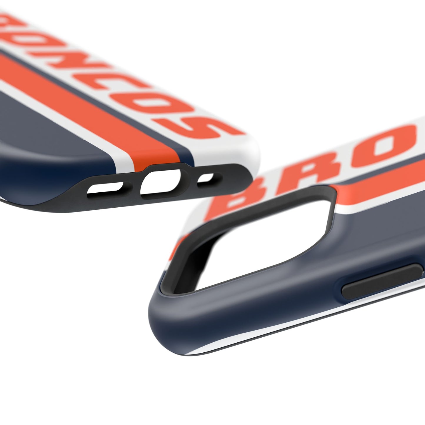 Broncos Phone Case, Magnetic Phone Case, Retro Phone Case, Baseball Case for iPhone or Samsung, Football Gifts