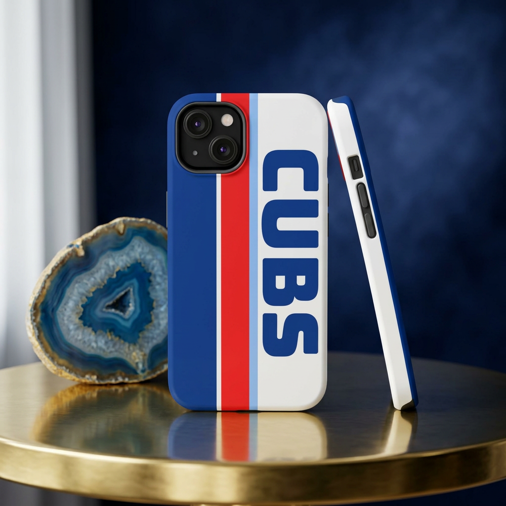 Cubs Phone Case, Magnetic Phone Case, Retro Phone Case, Baseball Case for iPhone or Samsung
