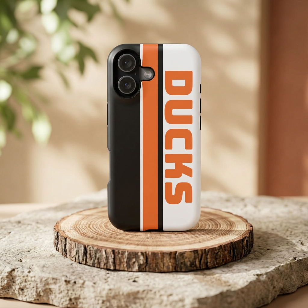 Ducks Phone Case, Magnetic Phone Case, Retro Phone Case, Hockey Gifts