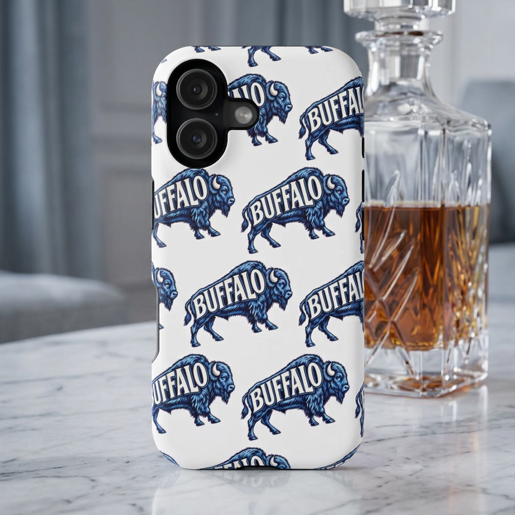 Buffalo Phone Case, Magnetic Phone Case, Retro Phone Case, Matte/Glossy Phone Case, Football Gifts