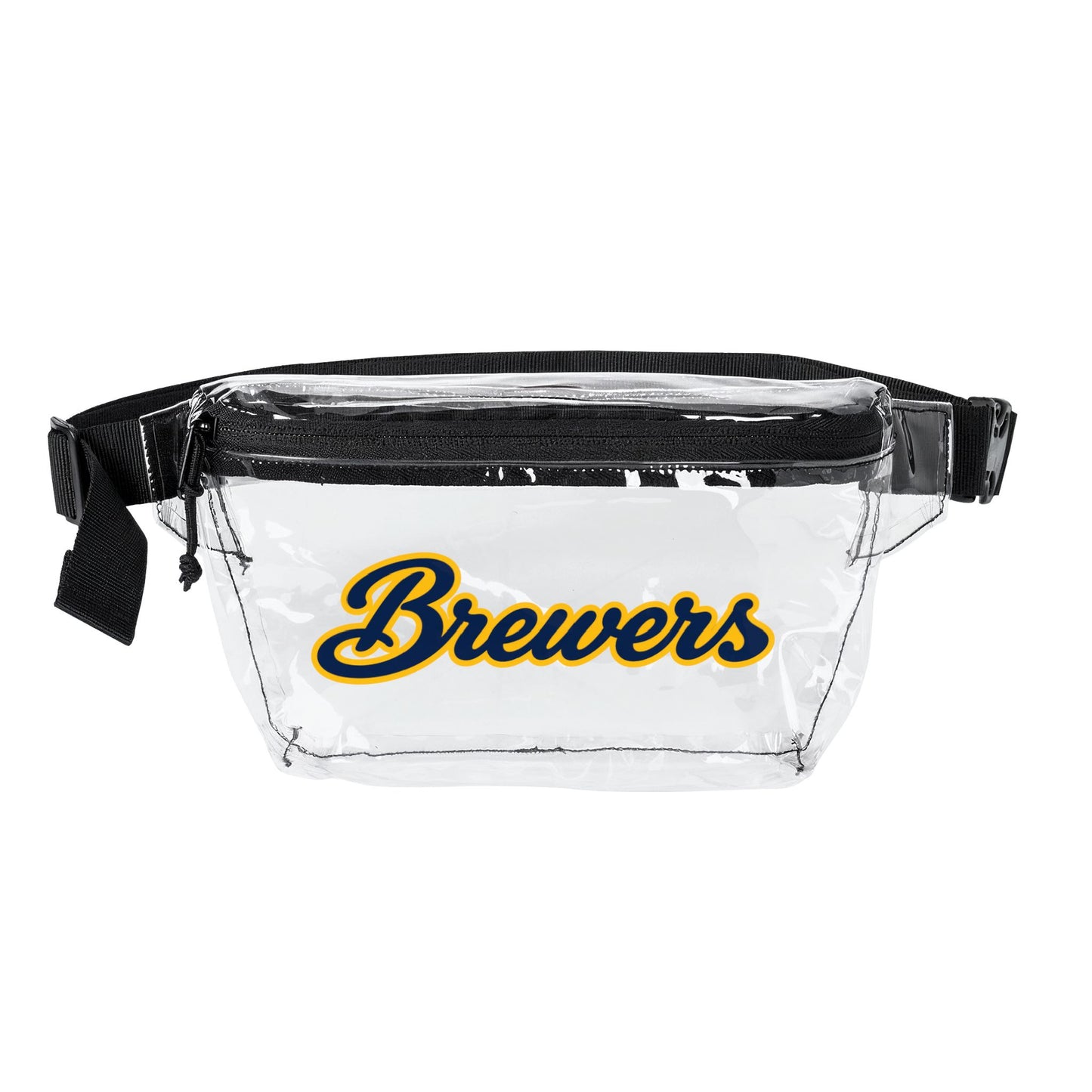 Brewers Clear Stadium Bag, Baseball Belt Bag, Transparent Fanny Pack