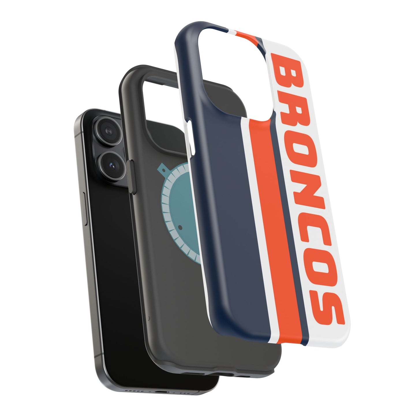 Broncos Phone Case, Magnetic Phone Case, Retro Phone Case, Baseball Case for iPhone or Samsung, Football Gifts