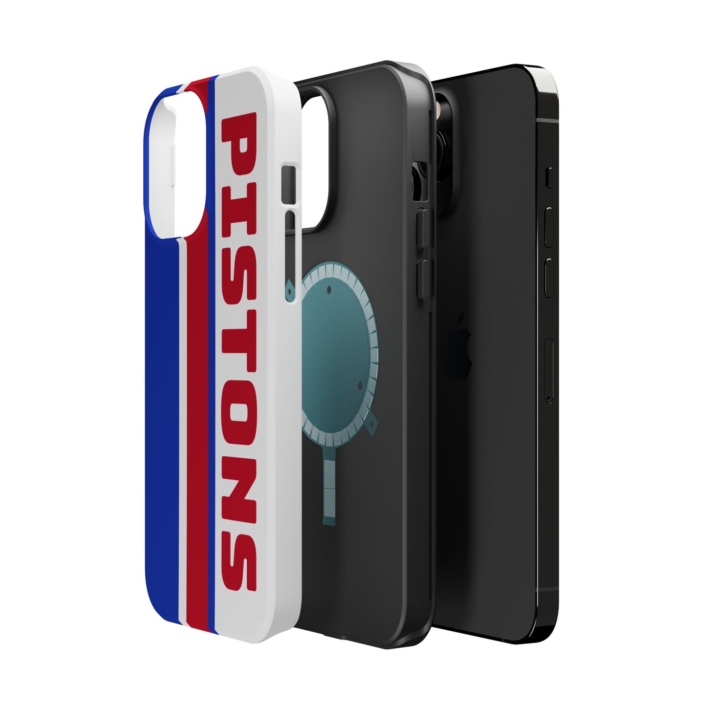 Pistons Phone Case, Magnetic Phone Case, Retro Phone Case, Basketball Gifts