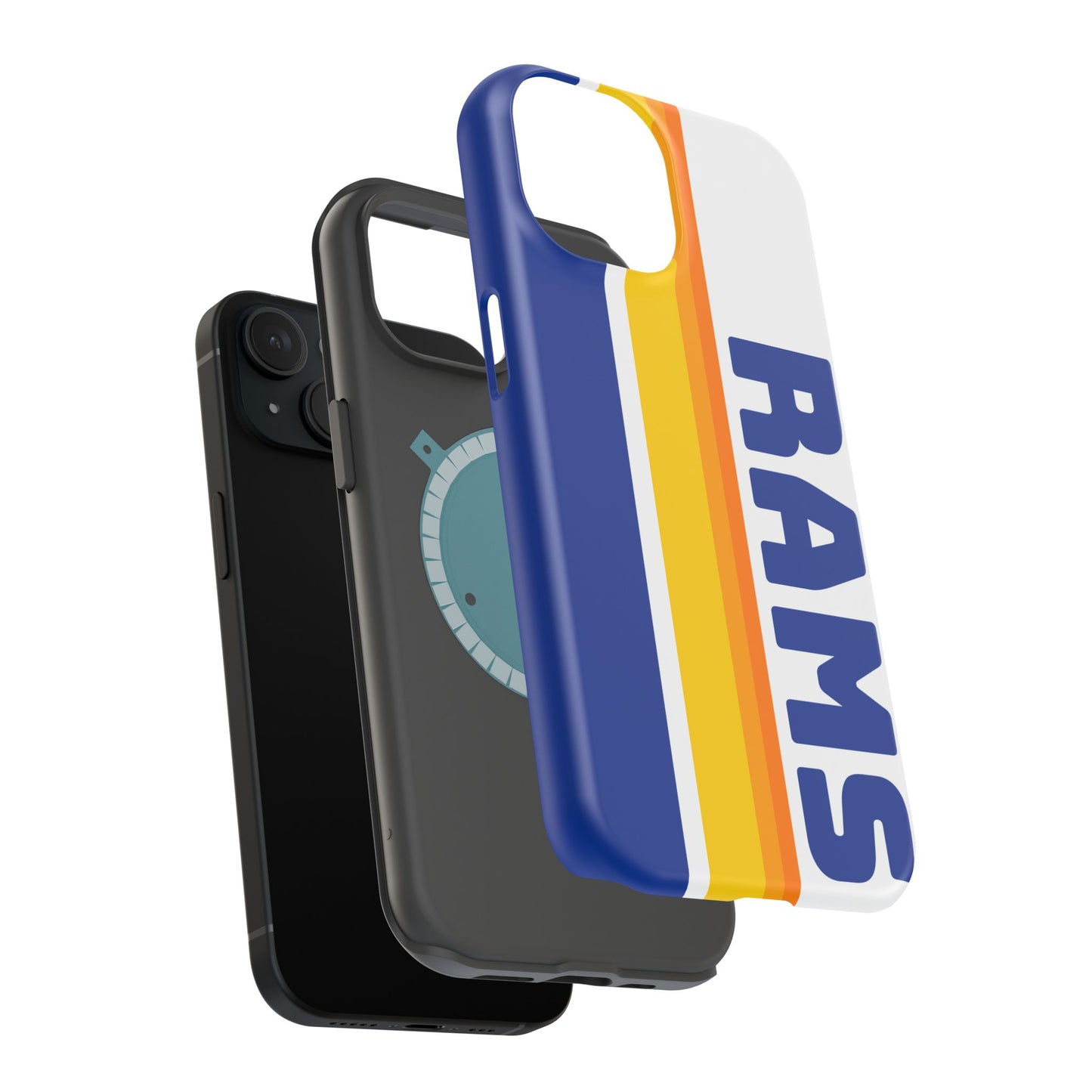 Rams Phone Case, Magnetic Phone Case, Retro Phone Case, Football Case for iPhone or Samsung