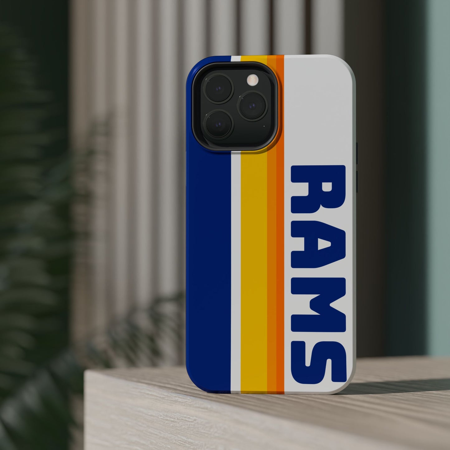 Rams Phone Case, Magnetic Phone Case, Retro Phone Case, Football Case for iPhone or Samsung