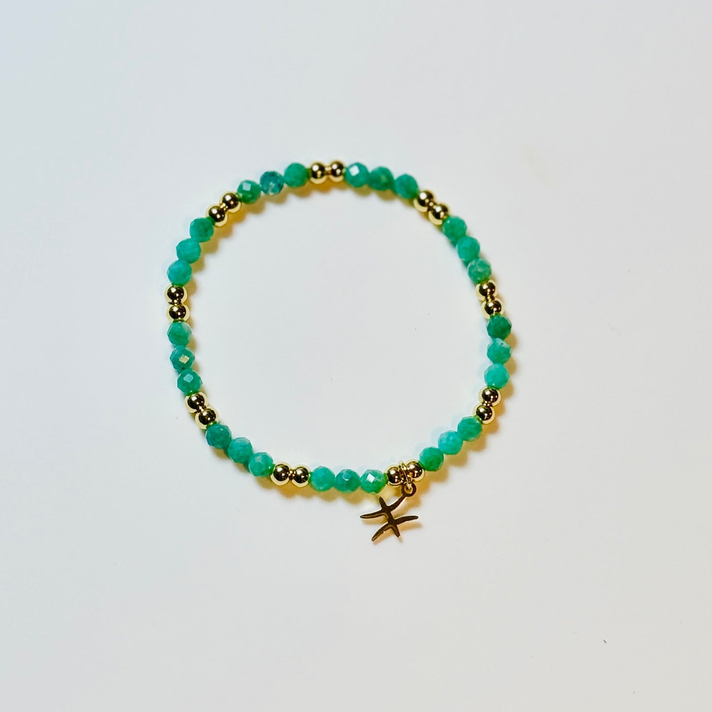 Zodiac Crystal Bracelet with Sign Charm | Personalized Astrology Bracelet: 4mm Faceted Gemstone Beads, Gold or Silver Zodiac Jewelry