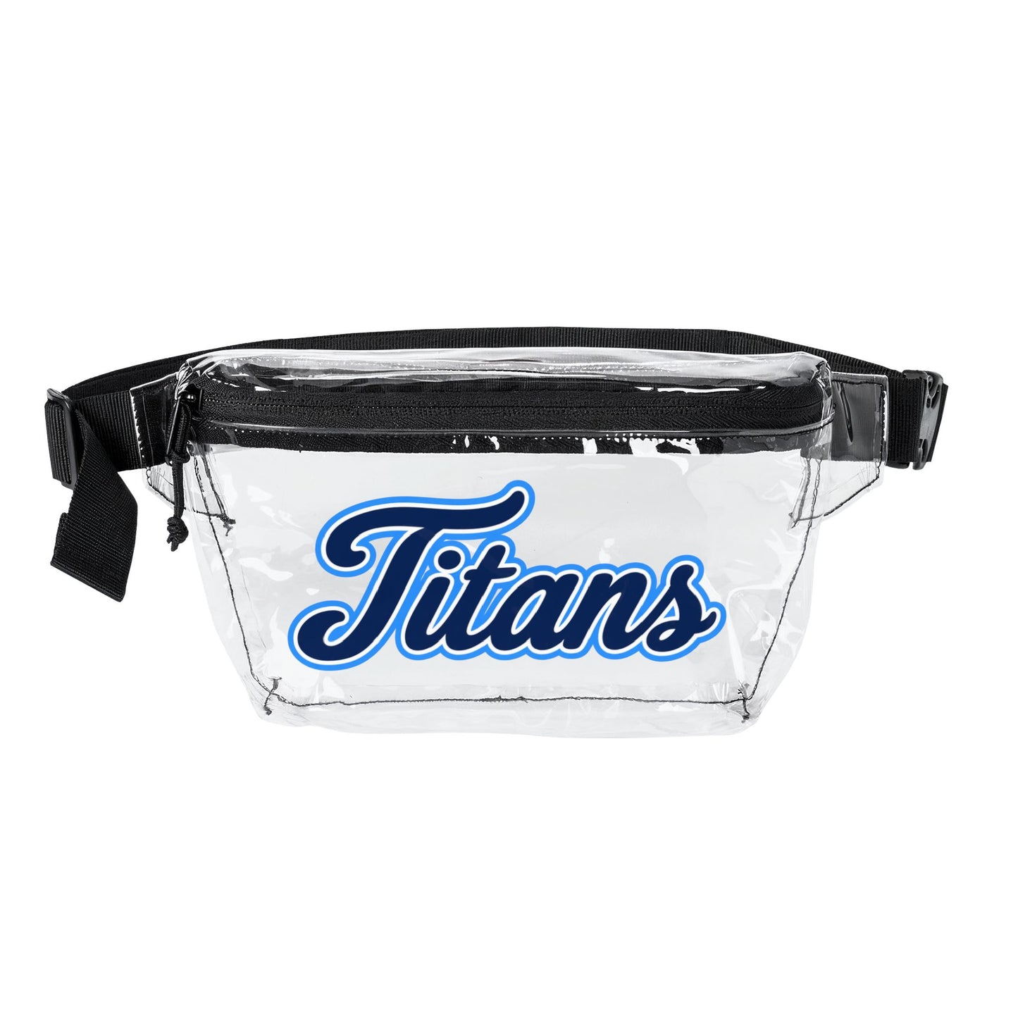 Titans Clear Stadium Bag, Football Belt Bag, Transparent Fanny Pack