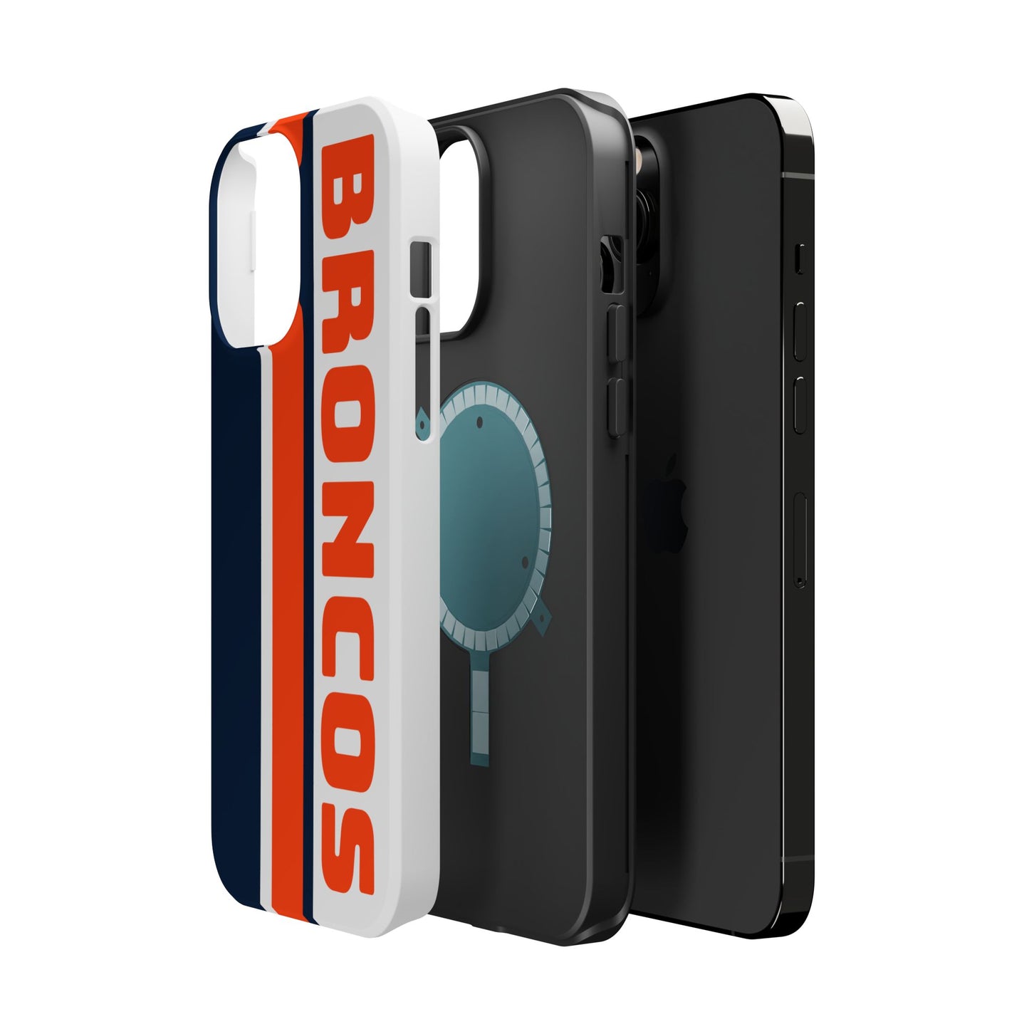 Broncos Phone Case, Magnetic Phone Case, Retro Phone Case, Baseball Case for iPhone or Samsung, Football Gifts