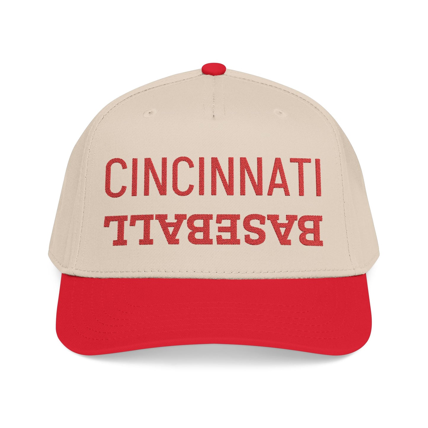 Embroidered Cincinnati Baseball Hat, Mid Profile Baseball Cap, Sports Gifts