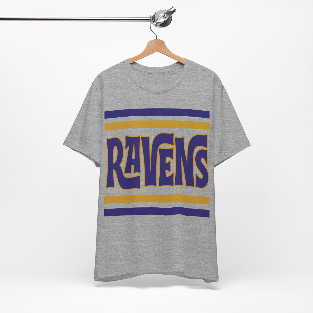 Ravens Football Tee, Retro Purple Ravens Shirt