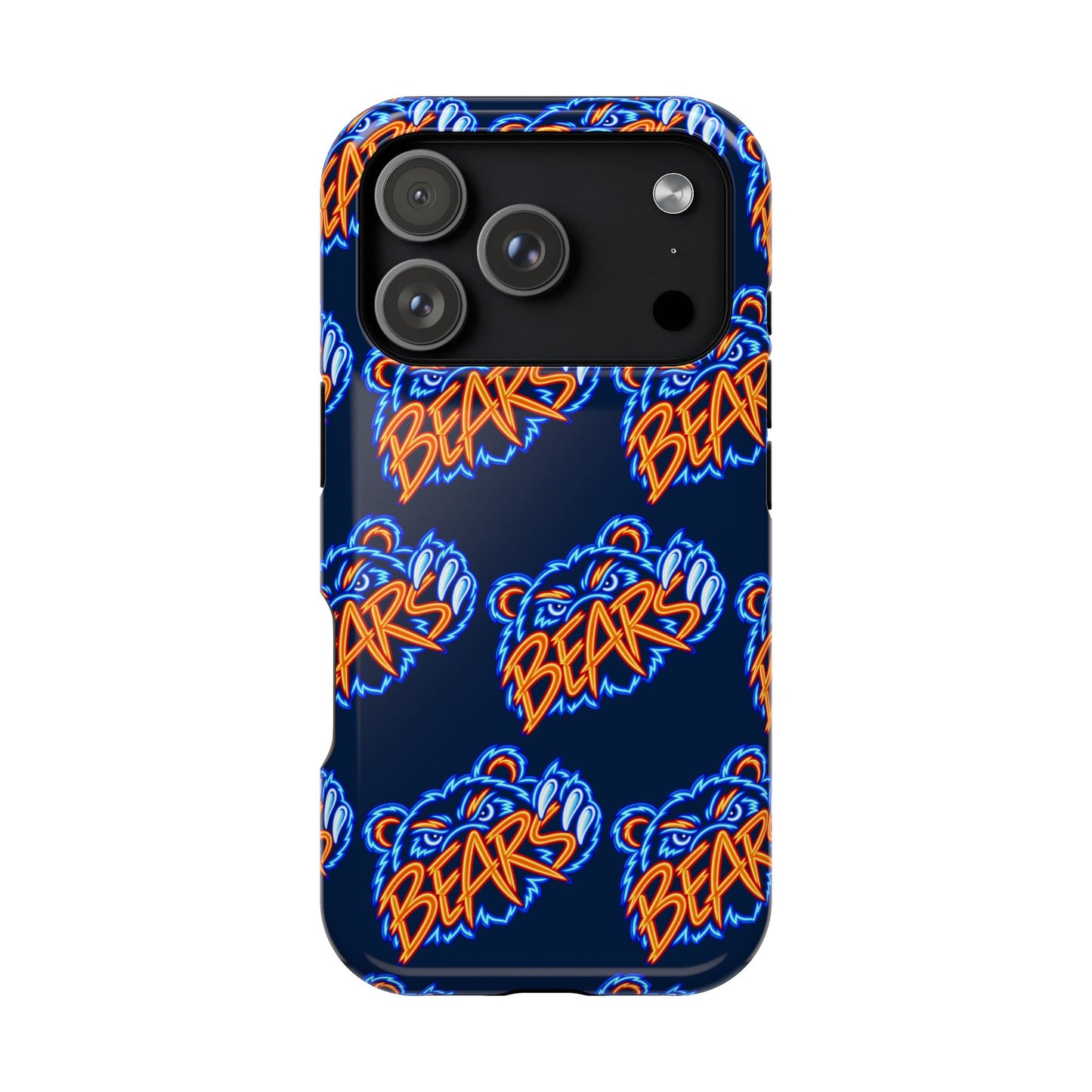 Neon Bears Phone Case, Magnetic Phone Case, Retro Phone Case, Matte/Glossy Phone Case, Football Gifts