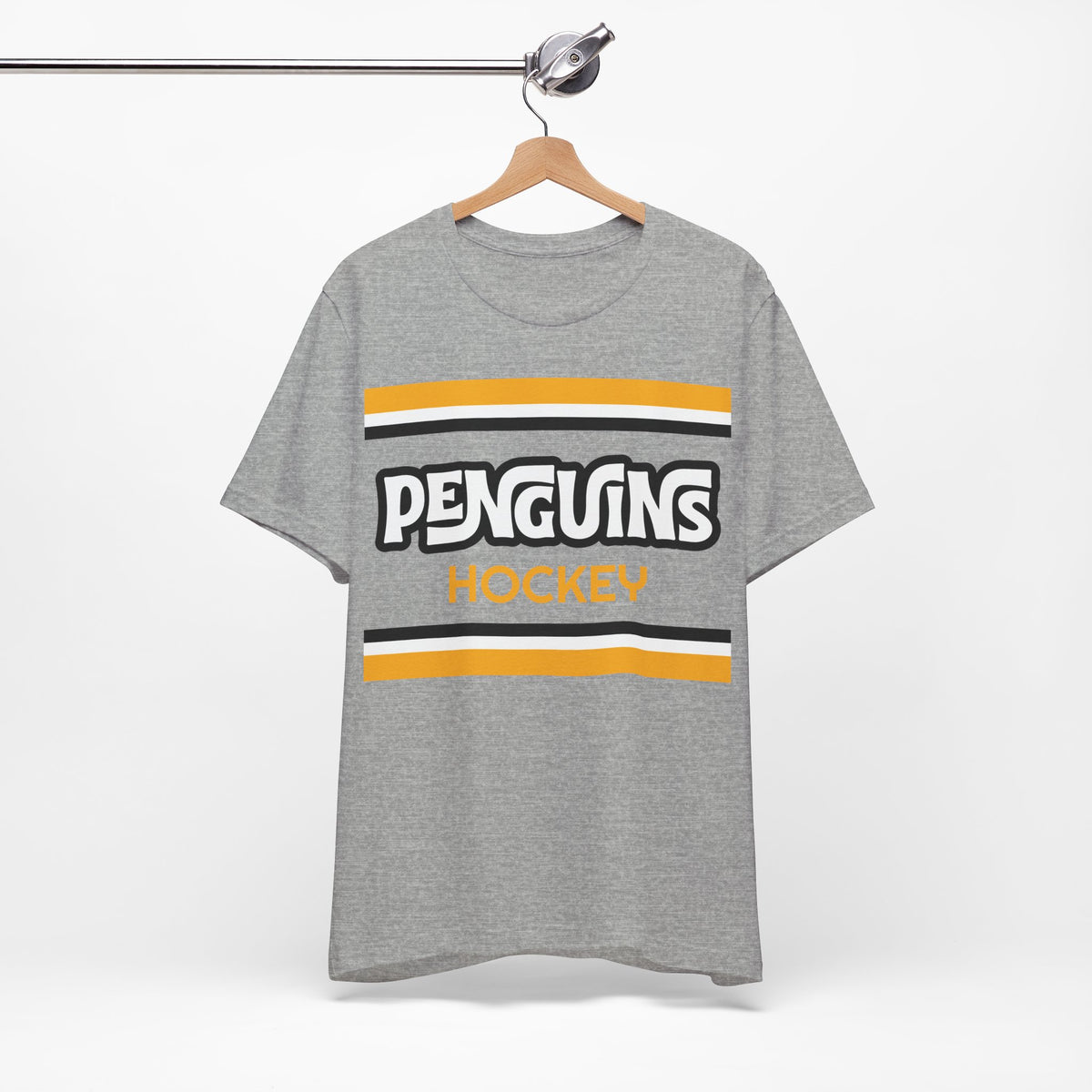 Retro Penguins Wings Shirt, Vintage Striped Penguins T-Shirt