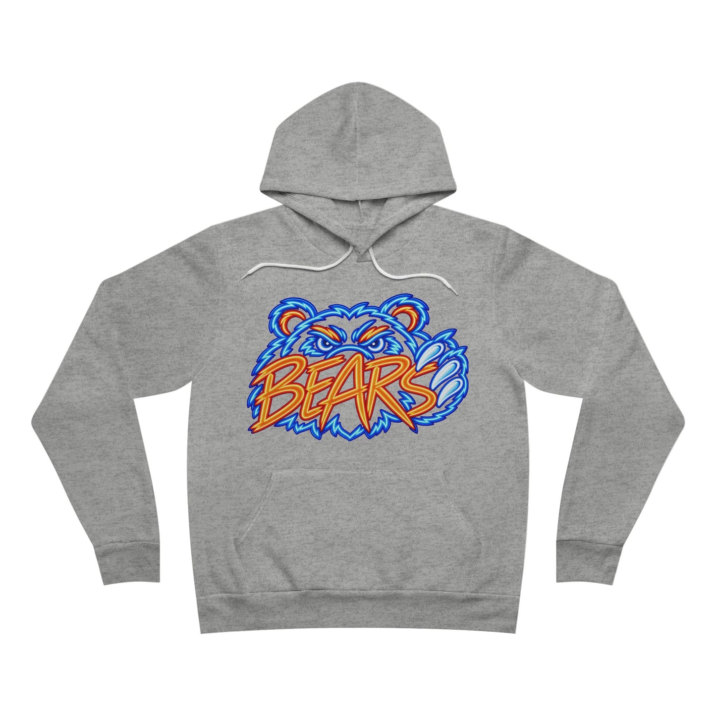 Bears Neon Sign Hoodie, Retro Sweatshirt, Football Hoodie
