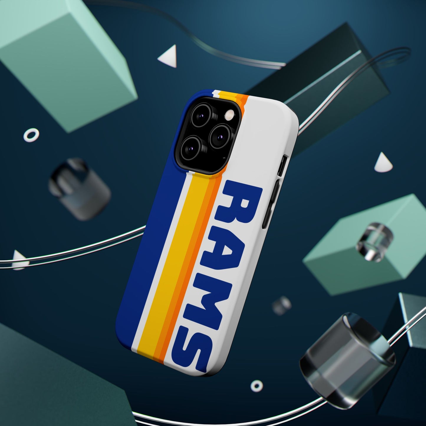 Rams Phone Case, Magnetic Phone Case, Retro Phone Case, Football Case for iPhone or Samsung