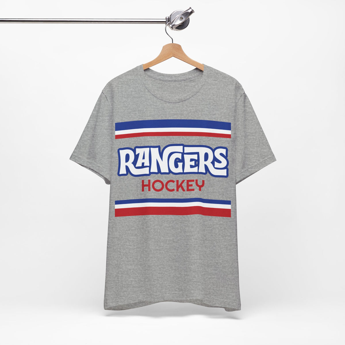Retro Rangers Shirt, Vintage Striped Rangers Hockey T-Shirt