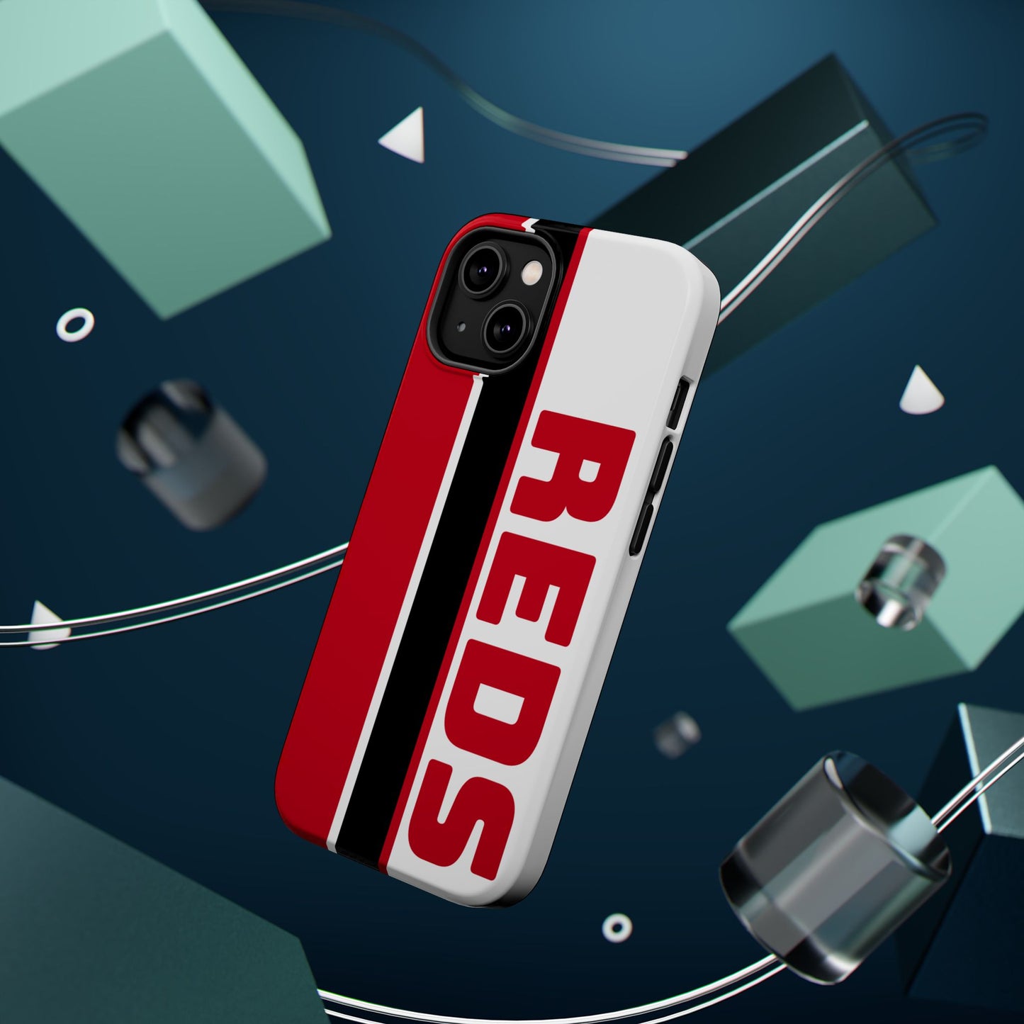 Reds Phone Case, Magnetic Phone Case, Retro Phone Case, Baseball Case for iPhone or Samsung, Reds Baseball Case