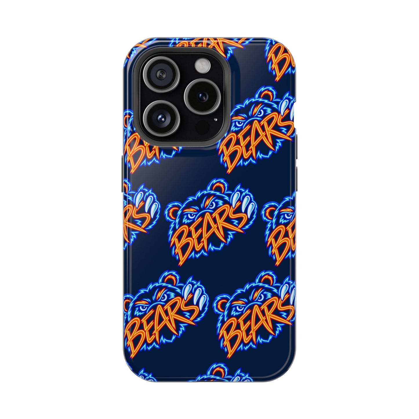 Neon Bears Phone Case, Magnetic Phone Case, Retro Phone Case, Matte/Glossy Phone Case, Football Gifts