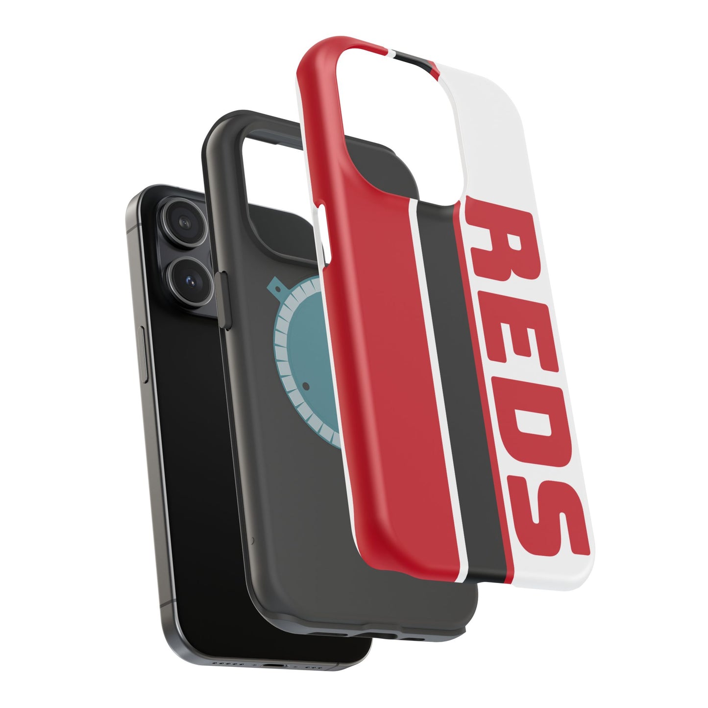 Reds Phone Case, Magnetic Phone Case, Retro Phone Case, Baseball Case for iPhone or Samsung, Reds Baseball Case