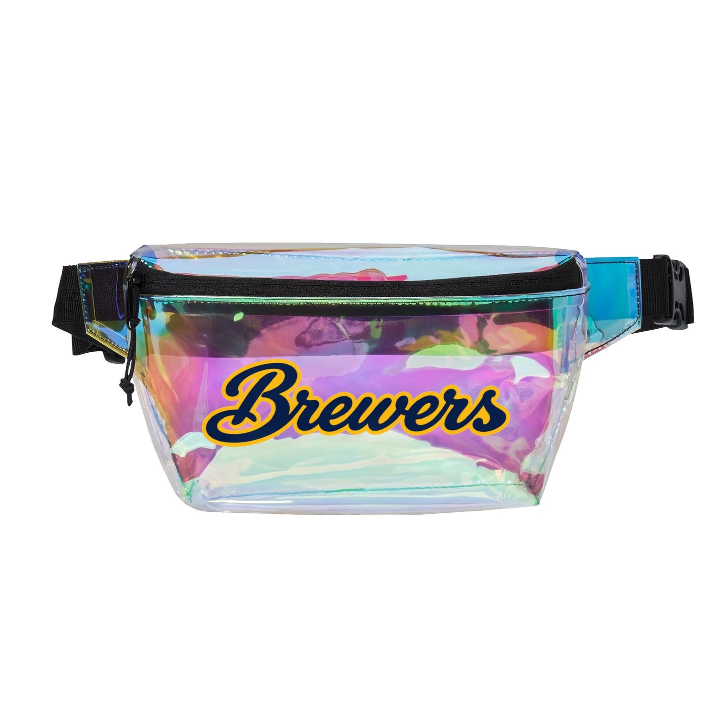 Brewers Clear Stadium Bag, Baseball Belt Bag, Transparent Fanny Pack
