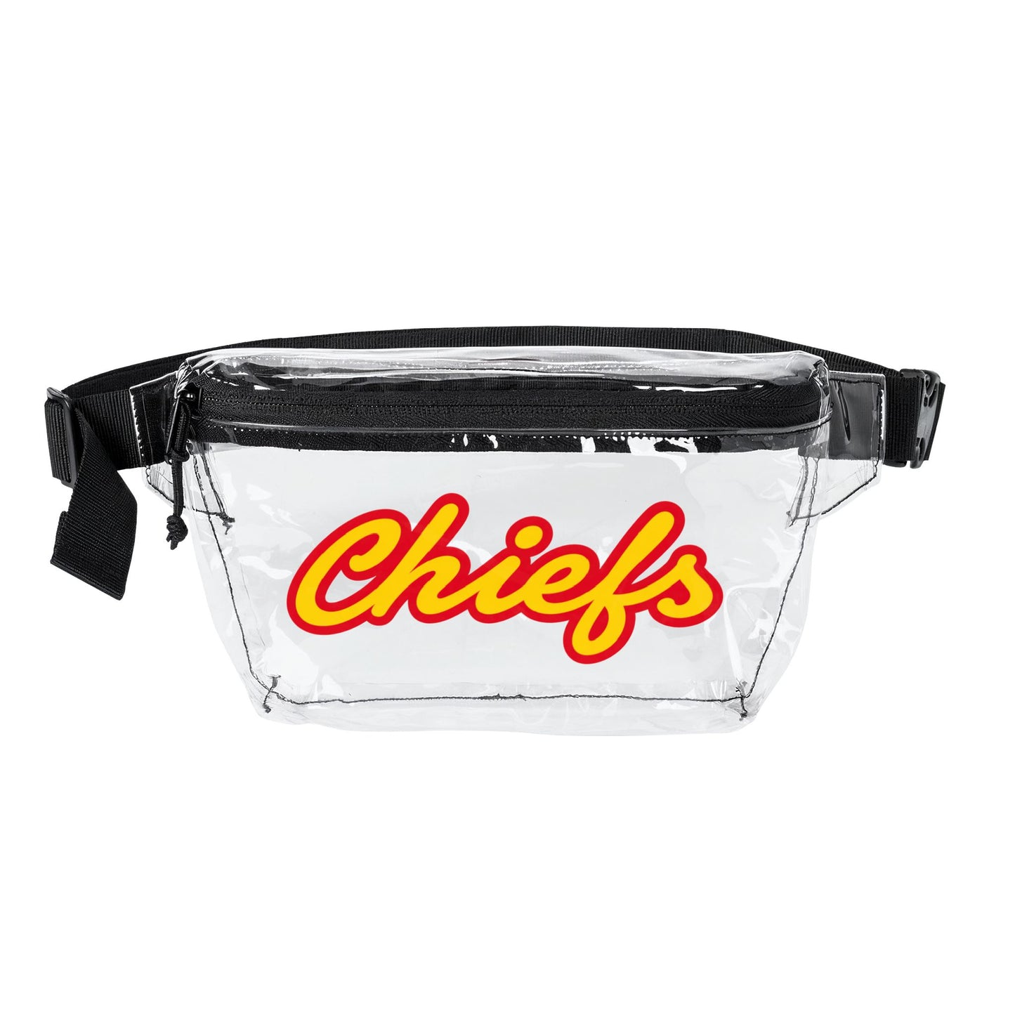 Chiefs Clear Stadium Bag, Football Belt Bag, Transparent Fanny Pack