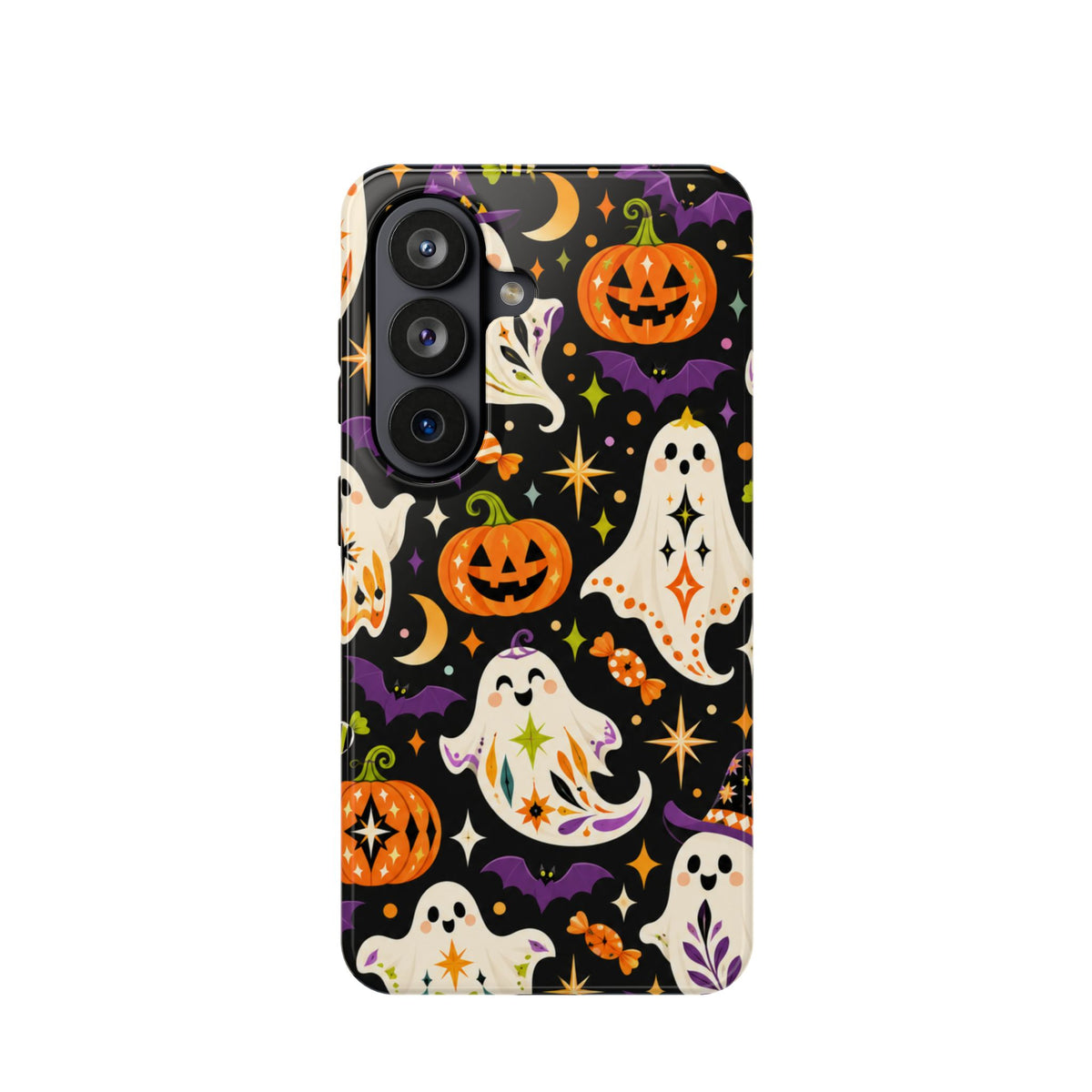 Cute Halloween Ghosts and Pumpkins Phone Case | Magnetic Impact-Resistant Case