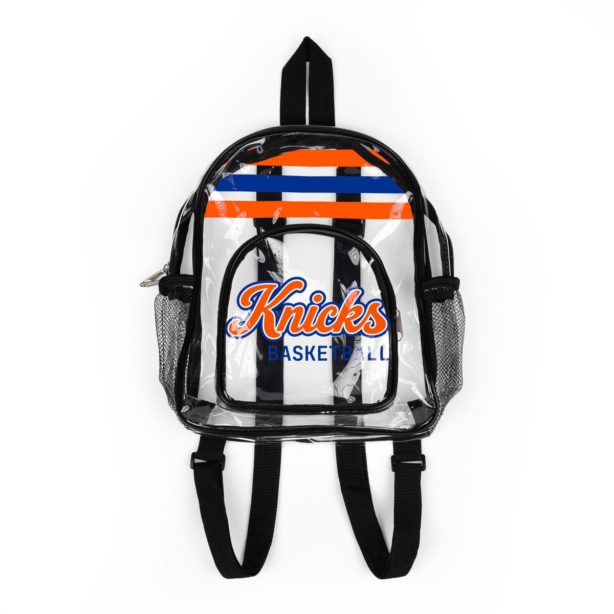 Knicks Clear Backpack, Basketball Stadium Bag, Transparent Bag