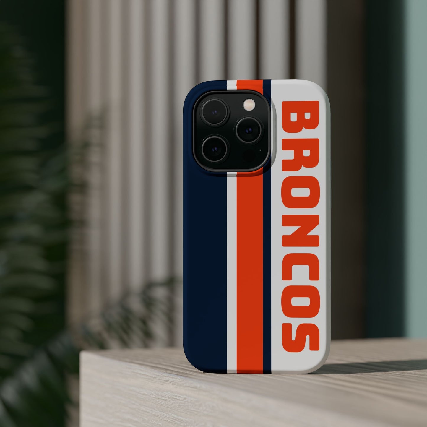 Broncos Phone Case, Magnetic Phone Case, Retro Phone Case, Baseball Case for iPhone or Samsung, Football Gifts