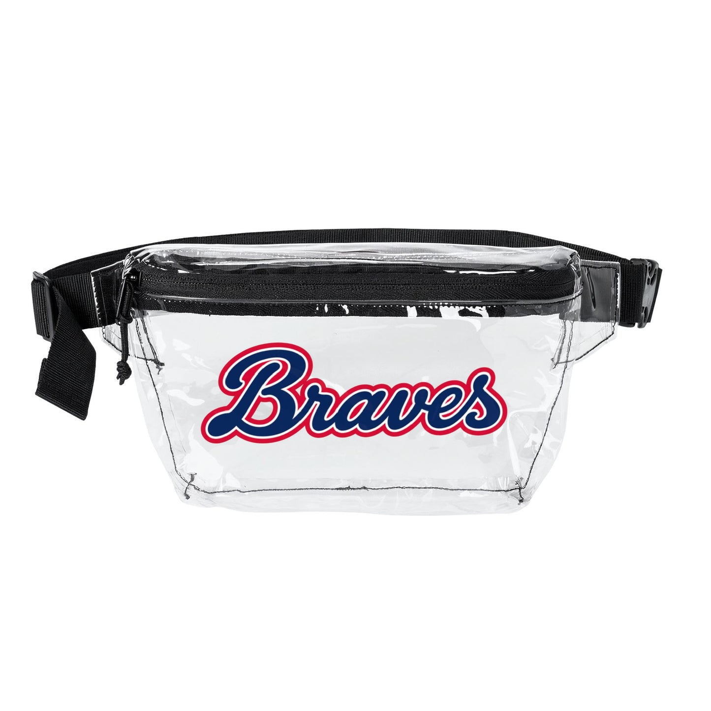 Braves Clear Stadium Bag, Baseball Belt Bag, Transparent Fanny Pack