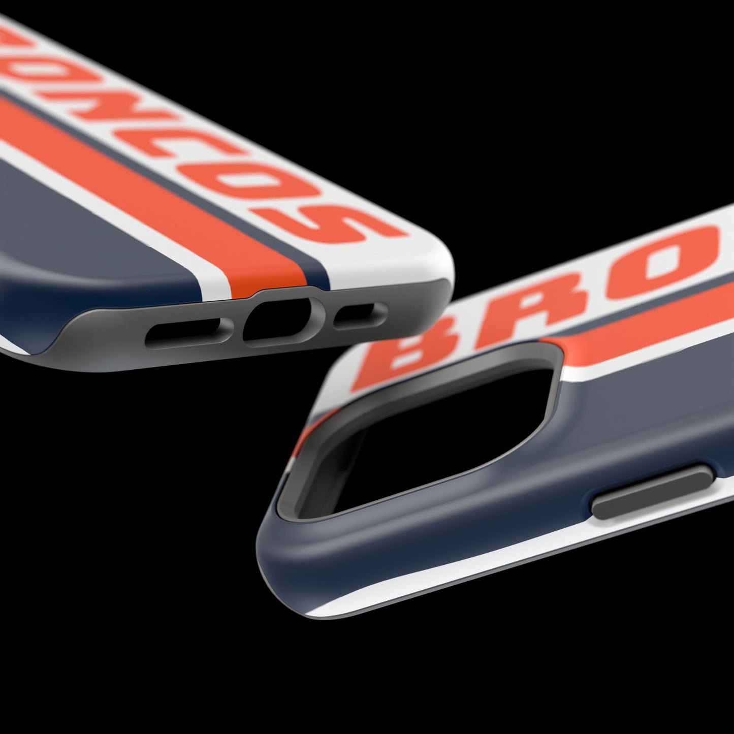 Broncos Phone Case, Magnetic Phone Case, Retro Phone Case, Baseball Case for iPhone or Samsung, Football Gifts