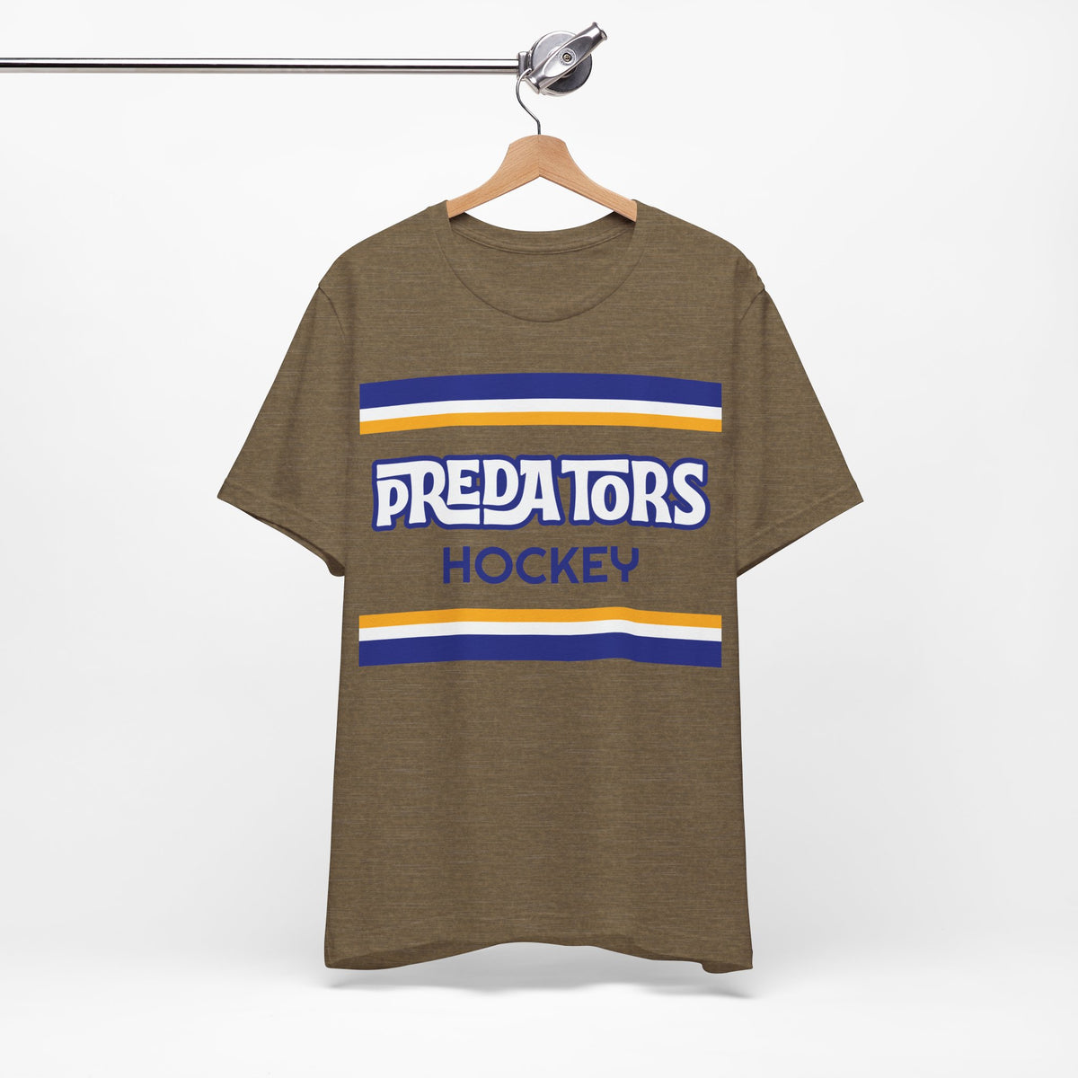 Retro Predators Shirt, Vintage Striped Predators Hockey T-Shirt