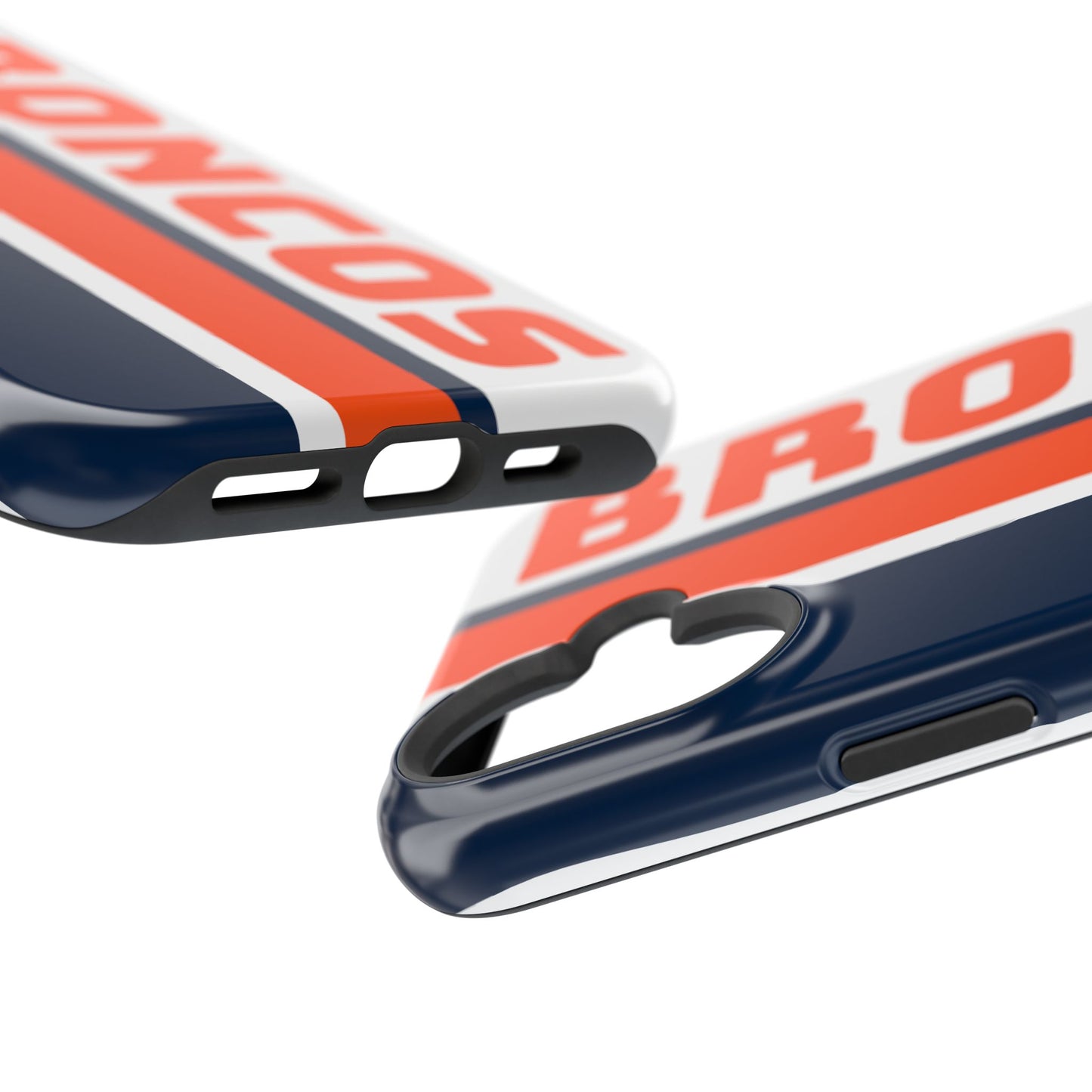 Broncos Phone Case, Magnetic Phone Case, Retro Phone Case, Baseball Case for iPhone or Samsung, Football Gifts