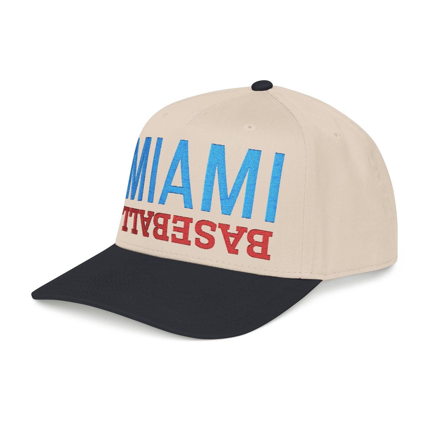 Embroidered Miami Baseball Hat, Mid Profile Baseball Cap, Sports Gifts